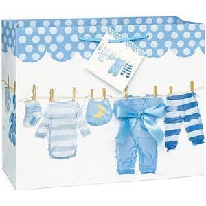 Baby Bow Clothesline Blue-Large