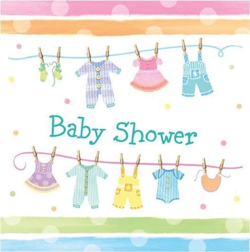 Baby Clothes 16 x 2ply Luncheon Napkins