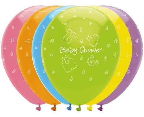 Baby Clothes 6 x 12" Printed Latex Balloons
