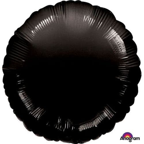 Black Circle Foil Balloon