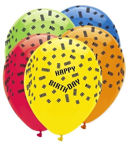 Block Party 6 x 12" Printed Latex Balloons