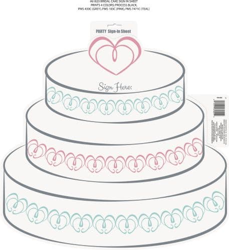 Bridal Cake Sign In Sheet