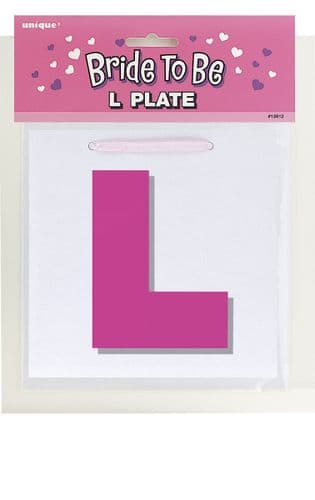 Bride To Be L Plates