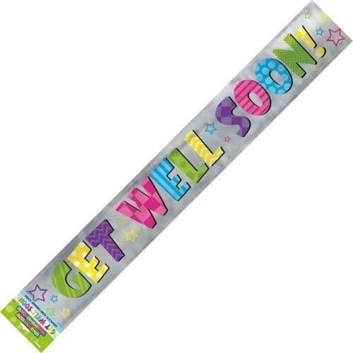 Bright Get Well Foil Banner-12Ft