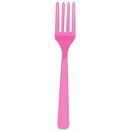 Bright Pink Forks 20 per pack.