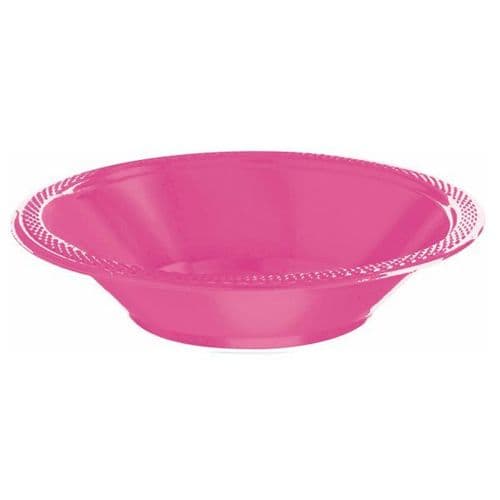 Bright Pink Plastic Bowls 355ml 20 per pack.