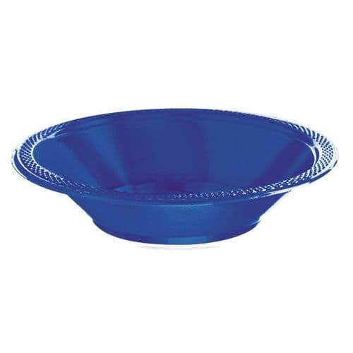 Bright Royal Blue Plastic Bowls 355ml  20 per pack.
