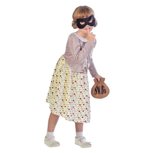 Burgler Granny Costume Age 5-6yrs