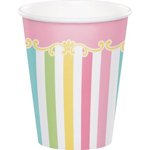 Carousel Baby Shower 8 x 256ml Paper Cups