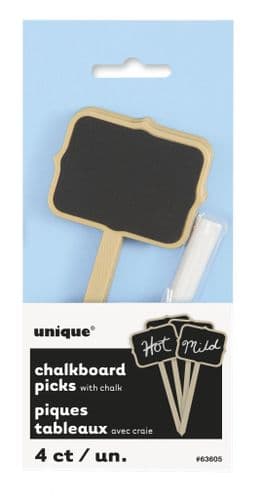 Chalkboard Food Sign Packs with Chalk 4pc