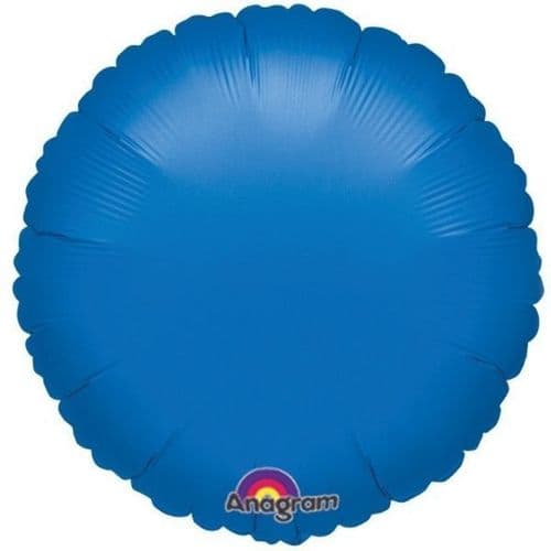 Circle Blue Foil Balloon