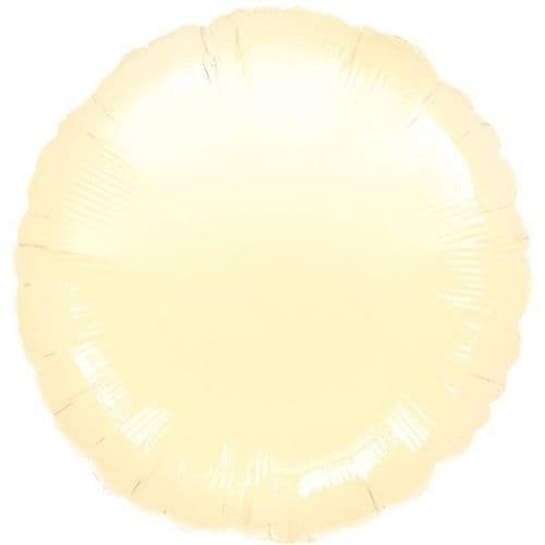 Circle Ivory Foil Balloon