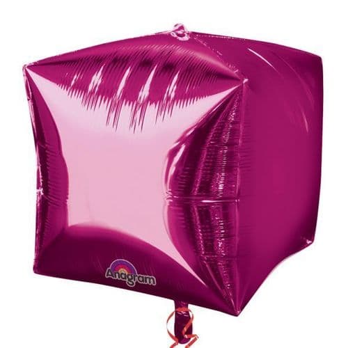 Cubez Bright Pink Foil Balloon 15"