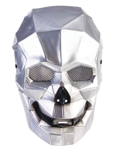 Cyborg Skull Mask Silver