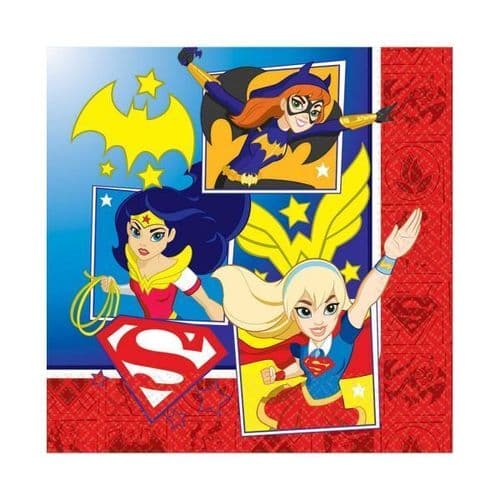 DC Super Hero Girls Luncheon Napkins 33cm /16