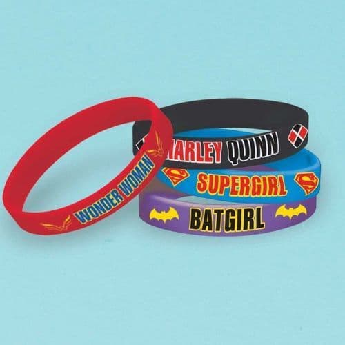 DC Super Hero Girls Rubber Bracelets 6's