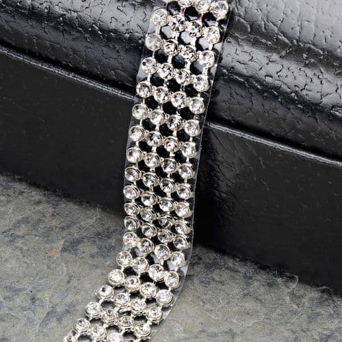 Diamante Band and Chain (4 Rows)