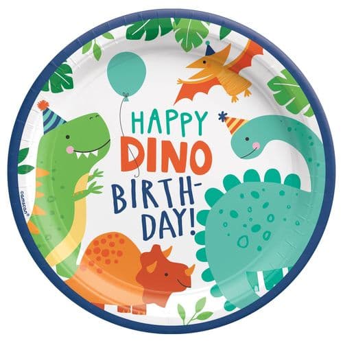Dino Mite Party 23cm Plates - COMING SOON