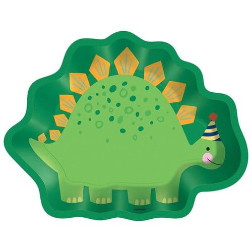 Dino Mite Party 23cm Shaped Plates - COMING SOON
