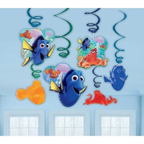 Finding Dory Hanging Swirl Decorations 12's