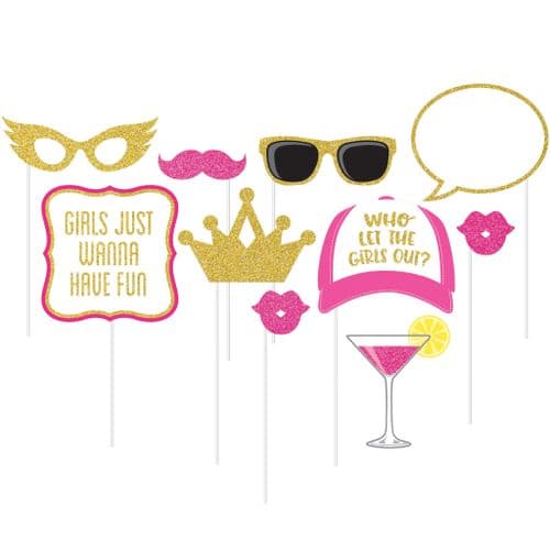 Girls Night Out Photo Booth Props Deluxe