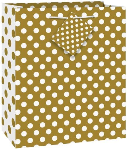 Gold Dots Giftbag-Medium