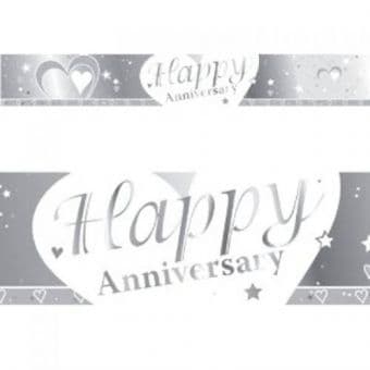 Happy Anniversary Foil Banner 9ft