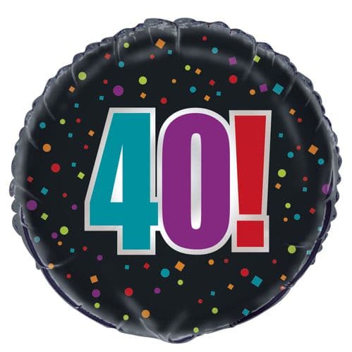 Happy Birthday Cheer 40th Foil Balloon