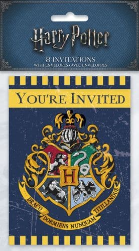 Harry Potter Invitations 8's