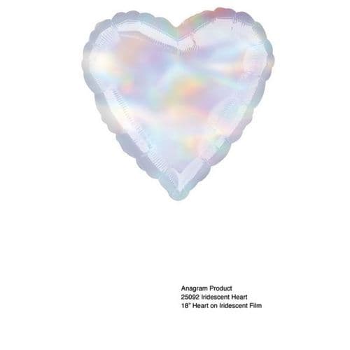 Iridescent Heart Foil Balloon