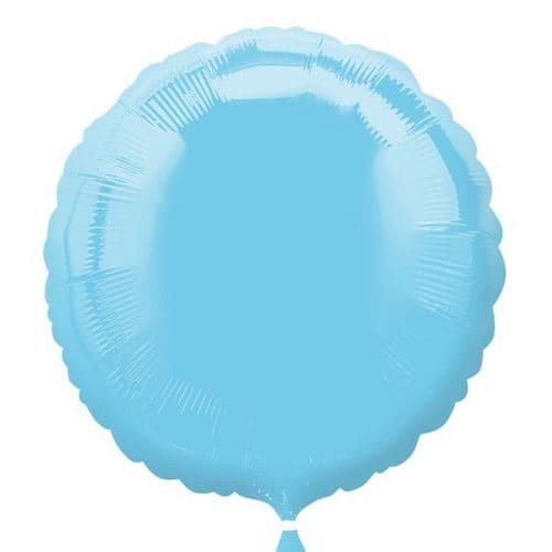 Iridescent Pearl Light Blue Circle Foil Balloon