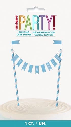 It's a Boy Bunting Cake Topper