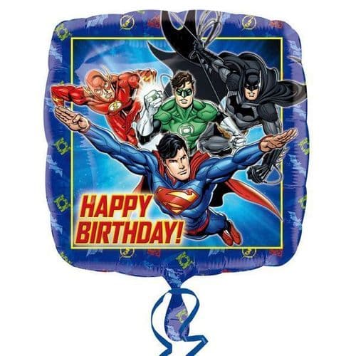Justice League Happy Birthday Standard Foil Balloon