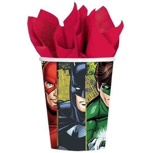 Justice League Paper Cups 266ml 8's