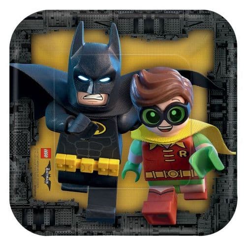 LEGO Batman Movie Paper Plates 18cm 8's