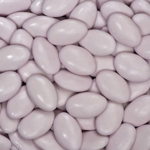 Lilac Chocolate Dragees  (Almond Shape) - 30mm size approx - in box of 1kg