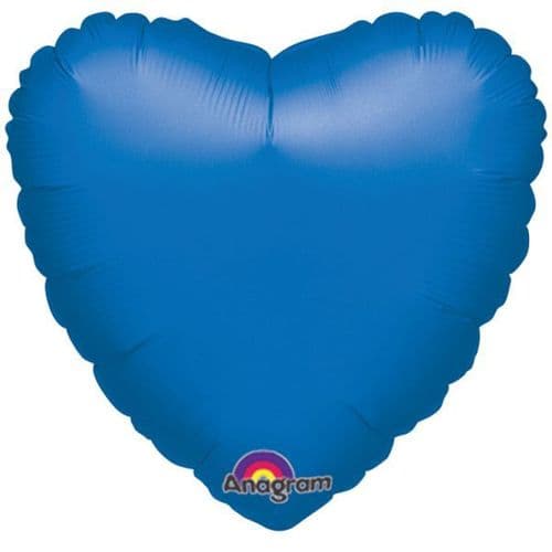 Metallic Blue Heart Foil Balloon