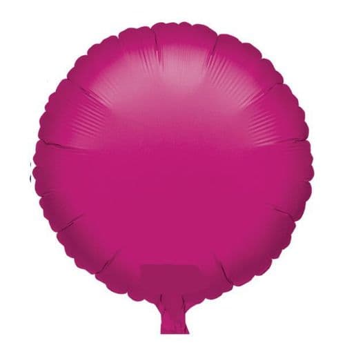 Metallic Fuchsia Circle Foil Balloon