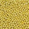 Metallic Gold Sugared Balls - 6mm - in box of 1kg