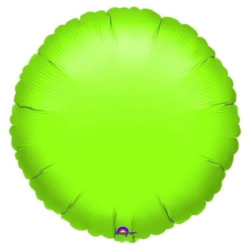 Metallic Lime Green Circle Foil Balloon -