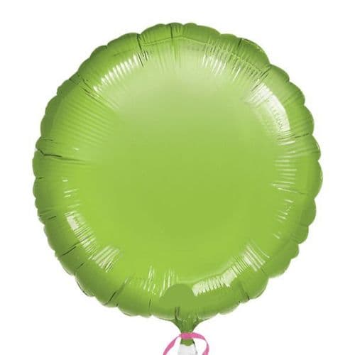 Metallic Lime Green Circle Foil Balloon