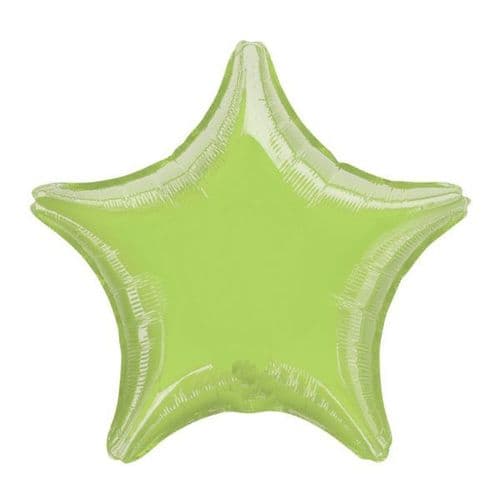 Metallic Lime Green Star Foil Balloon