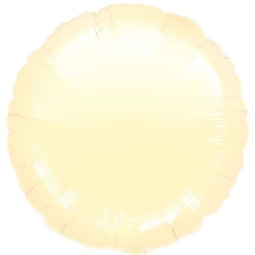 Metallic Pearl Ivory Circle Foil Balloon