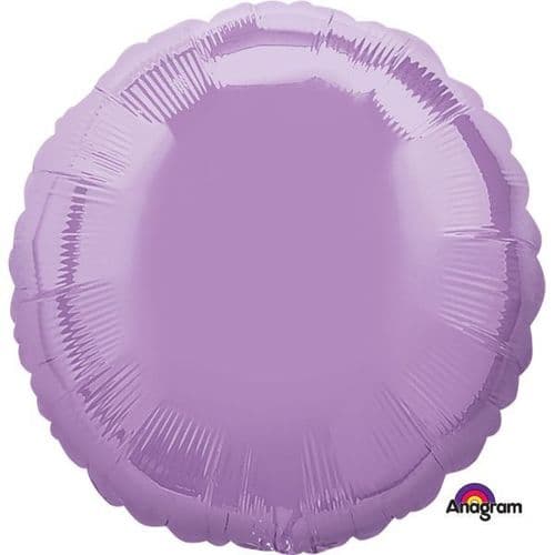 Metallic Pearl Lavender Circle Foil Balloon