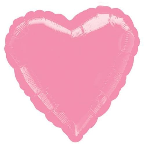 Metallic Pink Heart Foil Balloon