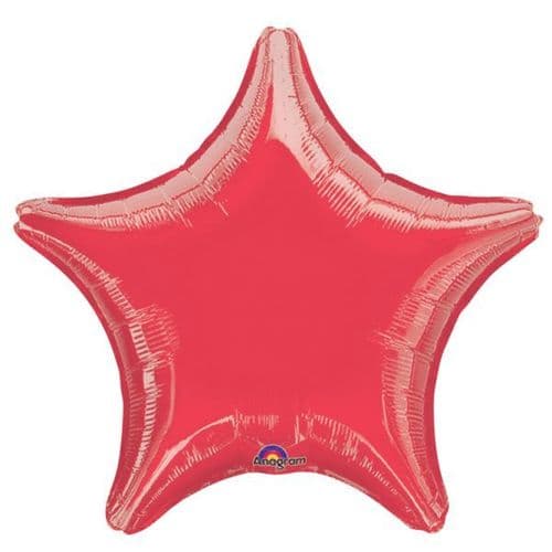 Metallic Red Star Foil Balloon