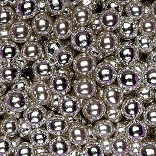 Metallic Silver Sugared Balls - 2mm - in box of 1kg
