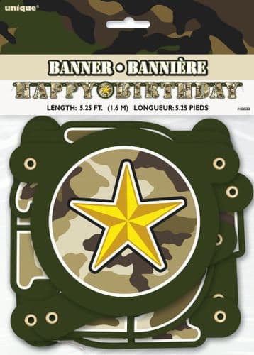 Military Camo Jointed Banner