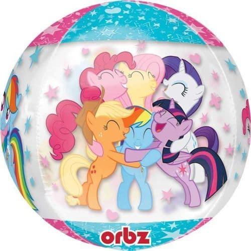 My Little Pony Clear Orbz Foil Balloons 15" x 16"