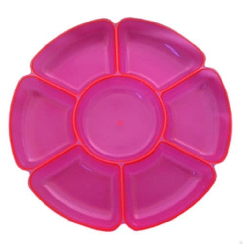 Neon Pink Sectional Tray